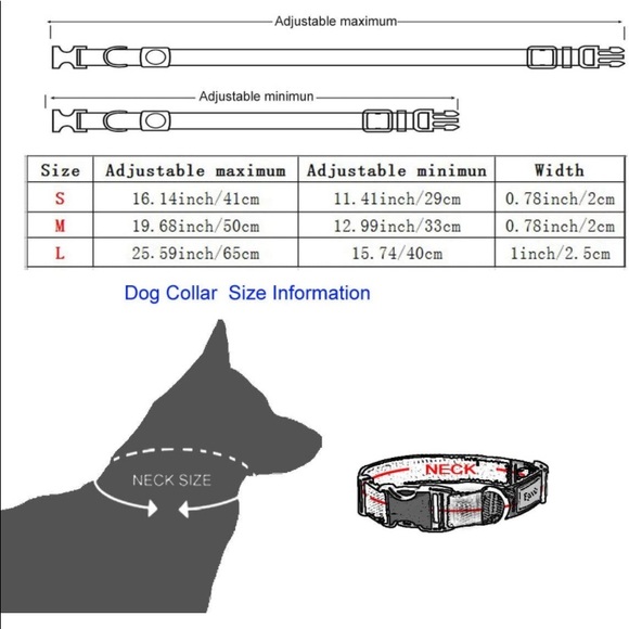 Reflecting dog collar - Picture 5 of 8